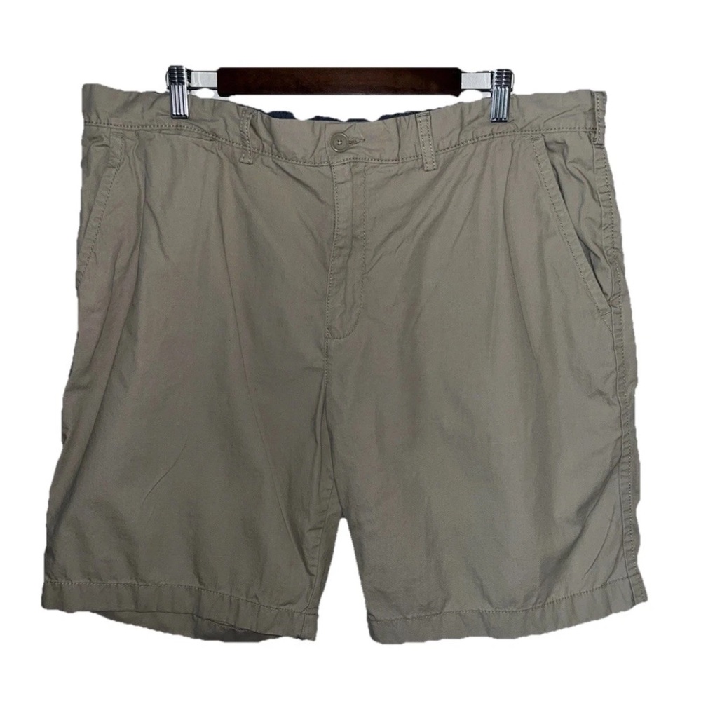 Tommy Hilfiger Men’s Khaki Cotton Casual Shorts Pockets Size 40 EUC